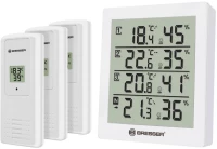 Bresser Ασύρματος Μετεωρολογικός Σταθμός Temeo Hygro Quadro Grey-White