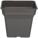 Γλάστρα Τετράγωνη Πλαστική Ανθρακί 30x30x26cm 13L Micplast - 11143003