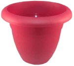 Γλάστρα Στρόγγυλη Πλαστική Μπορντώ 24x20cm 4.2L Micplast - 11017909