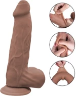 Enzo Sliding Bendable Dildo TPE Double Layer Passion Labs