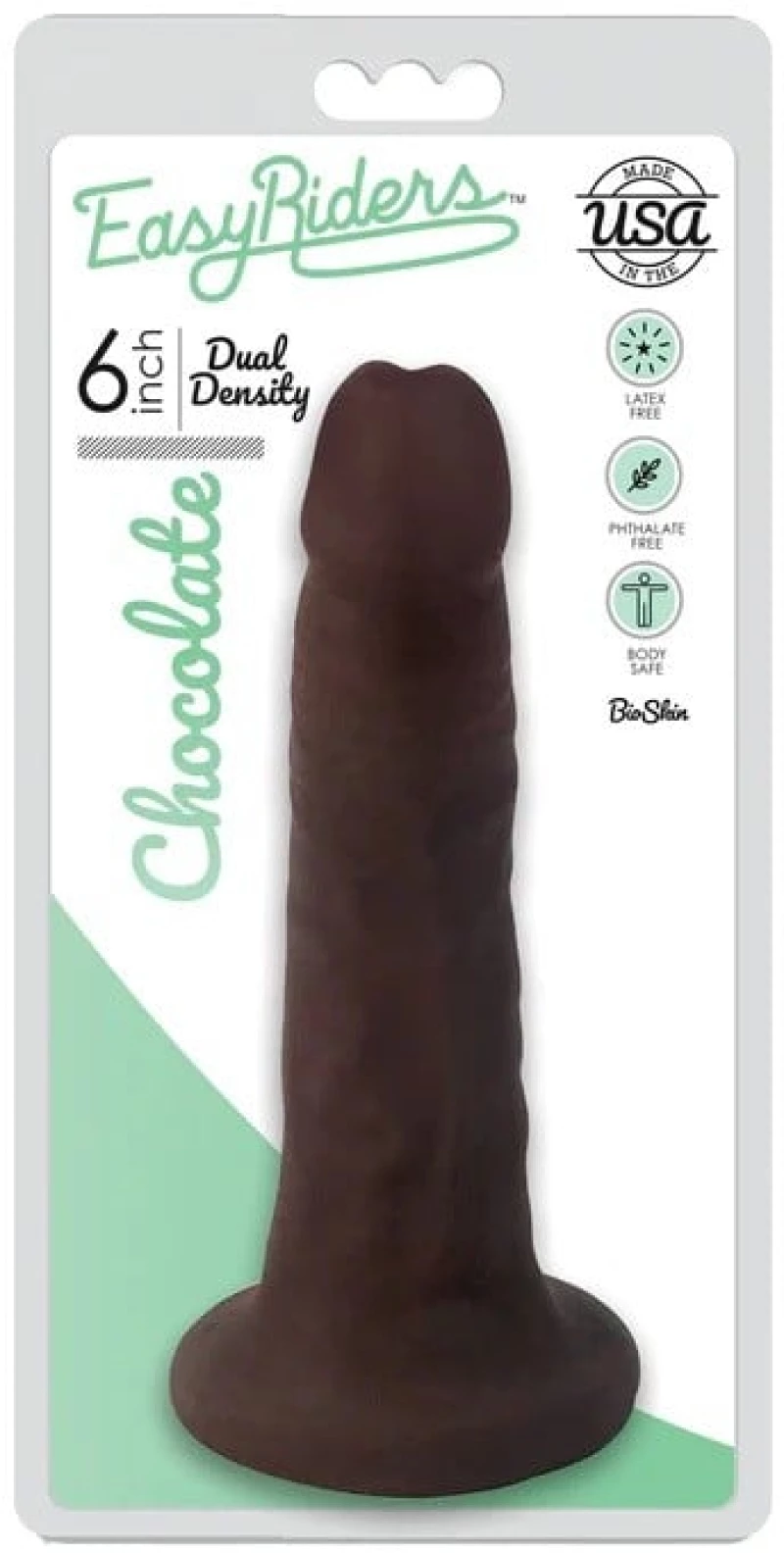 XR BRANDS FINE FLESH EASY RIDERS DILDO BROWN