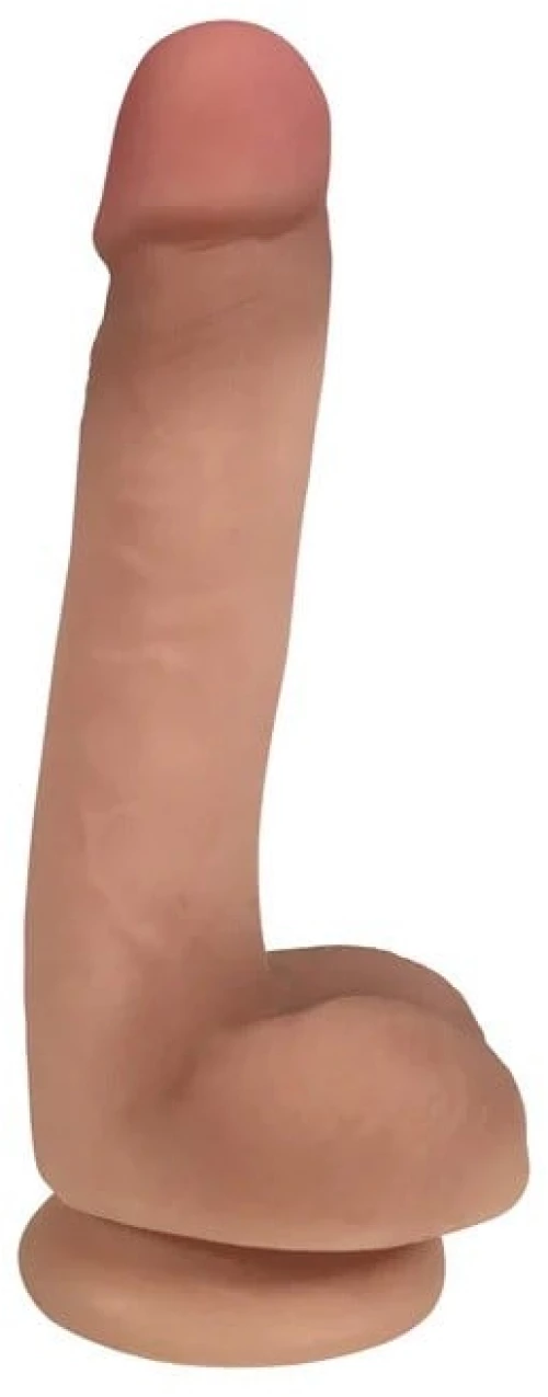 XR BRANDS FINE DILDO WITH FLESH TESTICLES EASY RIDERS 17'80 CM