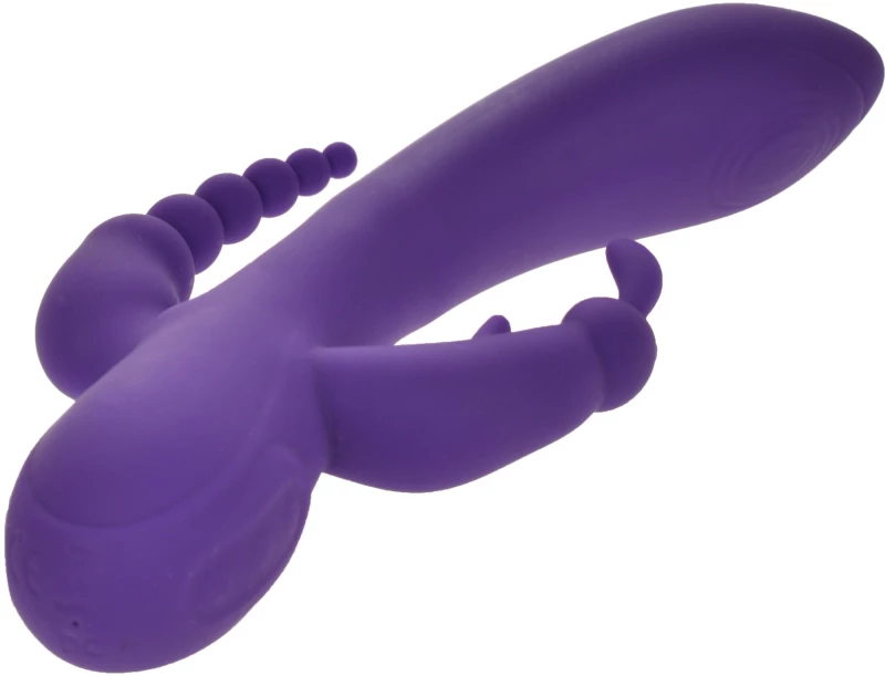Triple Power Vibrator 10 Vibration Modes Purple USB Passion Labs
