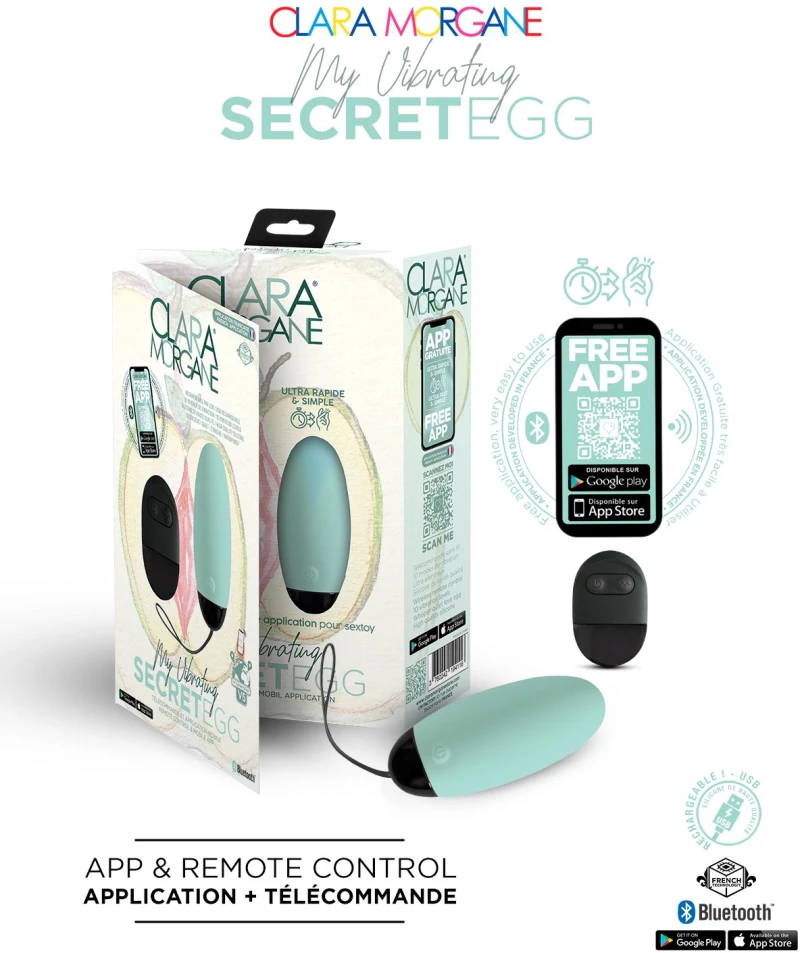 Clara Morgane My Vibrating Secret EGG Turquoise