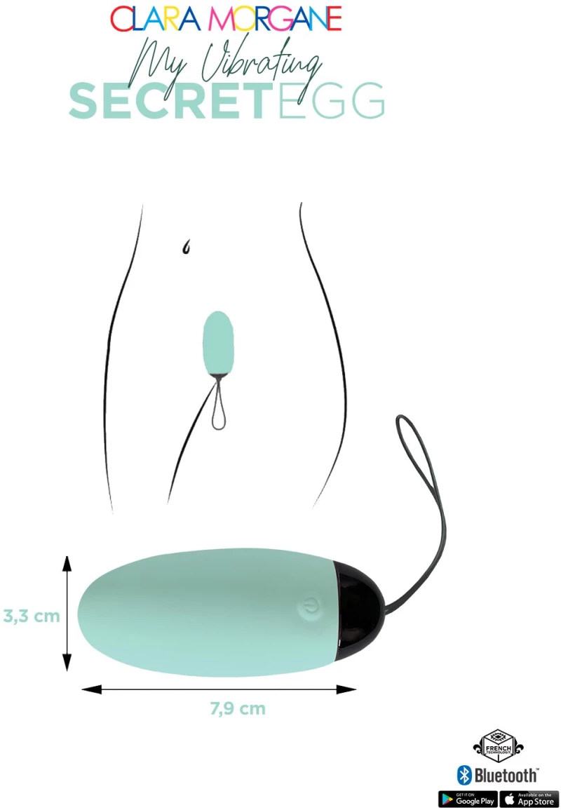 Clara Morgane My Vibrating Secret EGG Turquoise