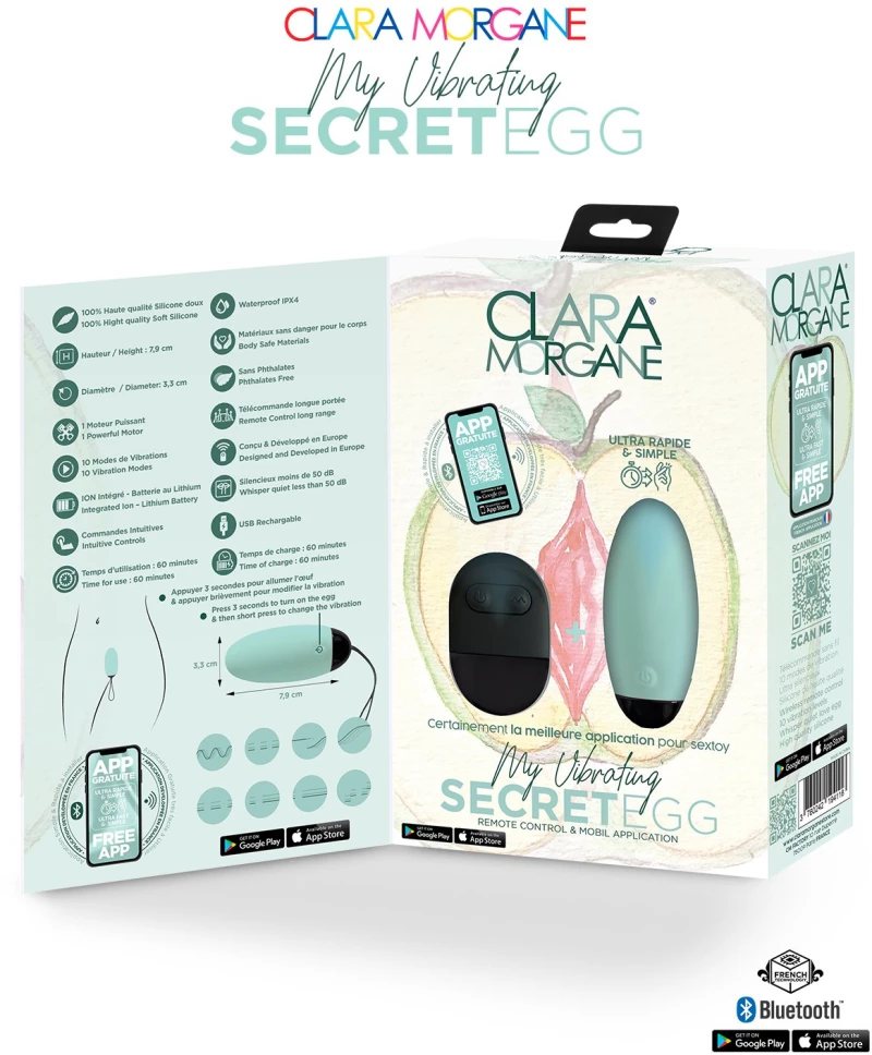 Clara Morgane My Vibrating Secret EGG Turquoise