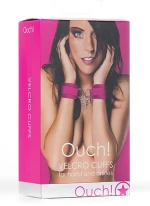 Ouch Velcro Cuffs Pink