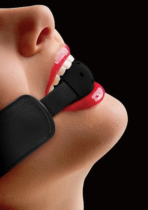 Ouch Brace Ball Gag - Black