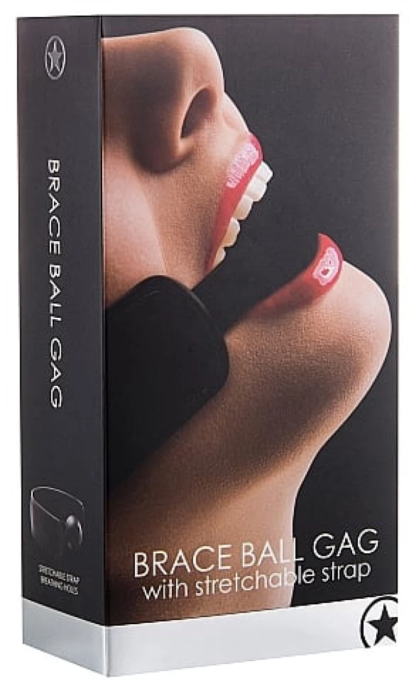 Ouch Brace Ball Gag - Black