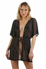 Fine fishnet Negligee Black
