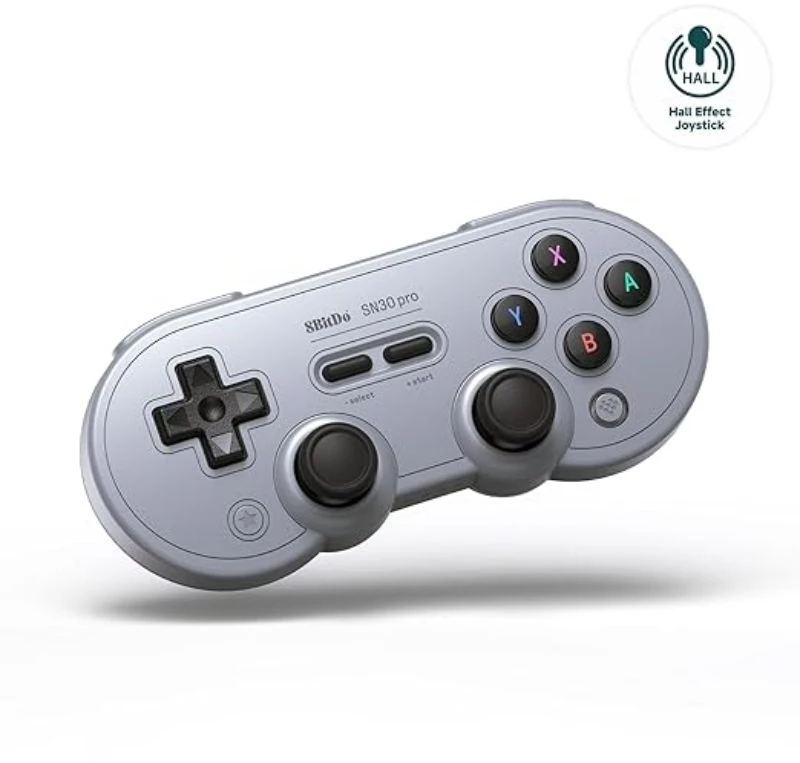 8Bitdo SN30 Pro Gray Edition Bluetooth Gamepad (Hall Effect)
