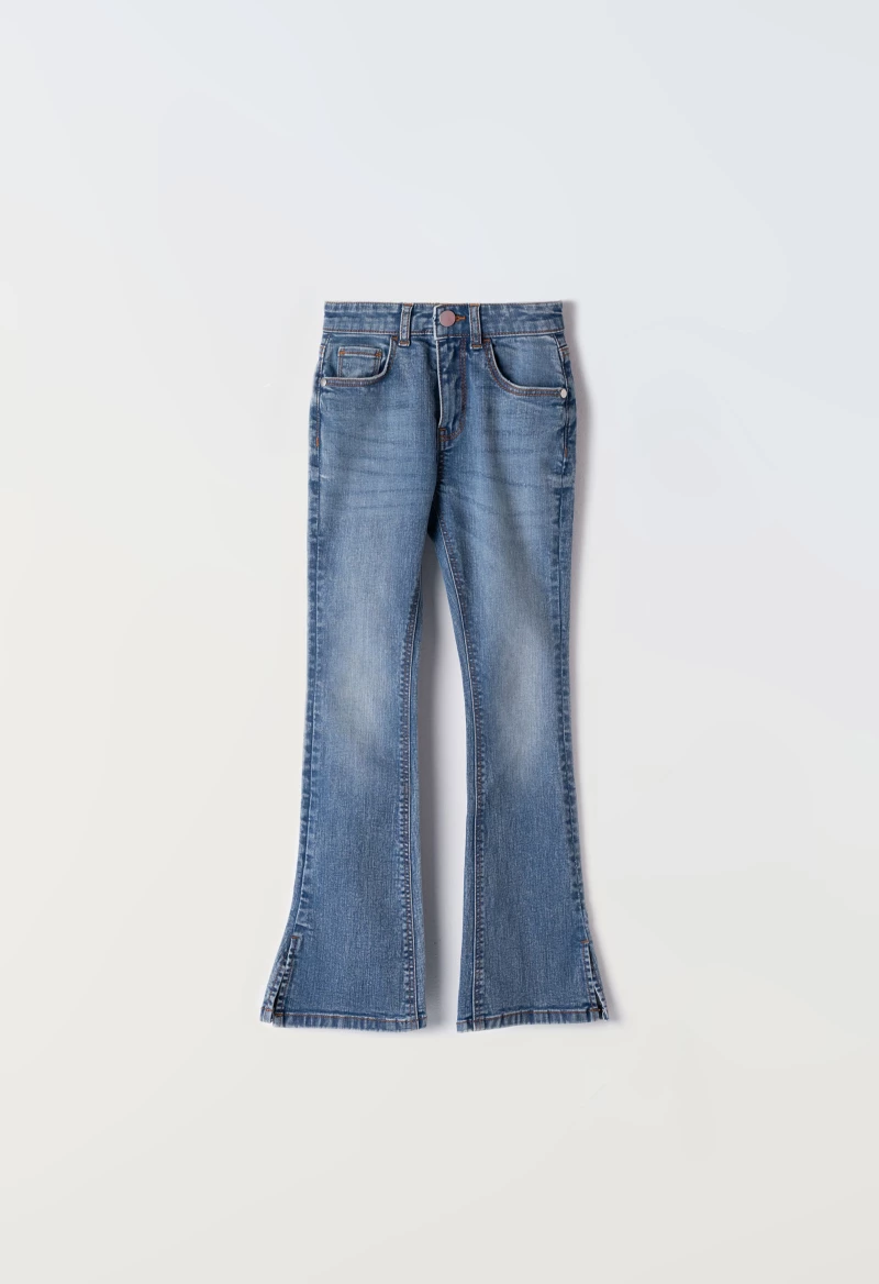 Παντελόνι τζιν καμπάνα κορίτσι "Denim ebita" μπλε (Μπλε)