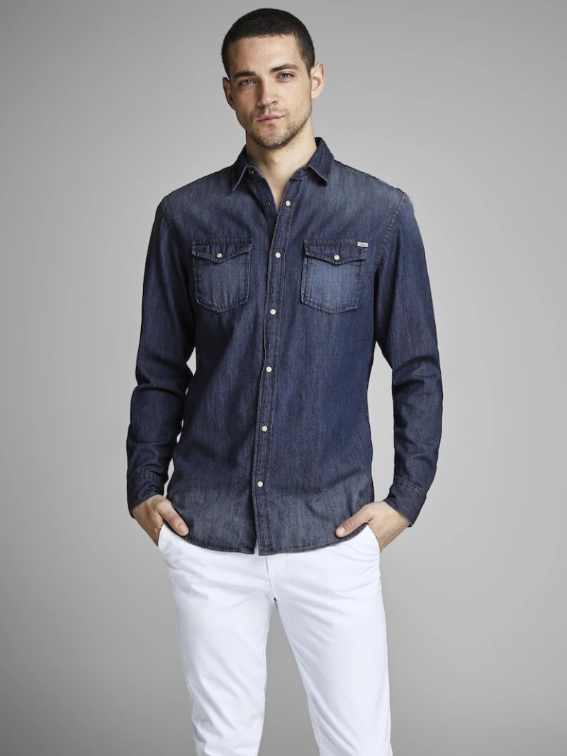 Πουκάμισο denim "Esheridan" μπλε (Μπλε)