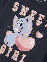 Μπλούζα "Sweet girl" μπλε (Μπλε)
