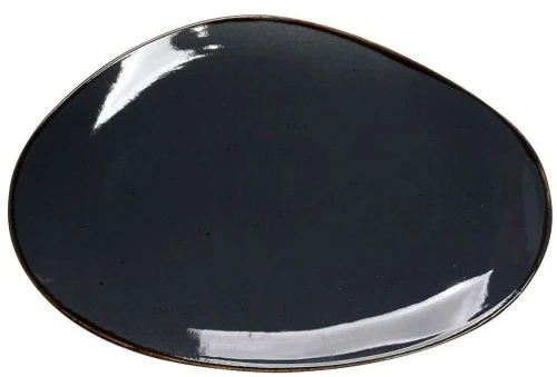 Πιατέλα Σερβιρίσματος Terra TLG107K6 36x24,5x2,5cm Grey Espiel Πορσελάνη