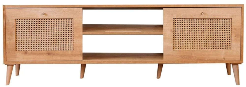 Έπιπλο Τηλεόρασης Hazeran 998VOW1155 180x41x55cm Natural