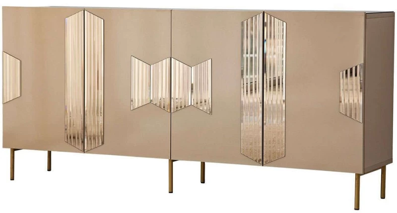 Μπουφές Vienna 552NOS1811 180x40x80cm Bronze-Gold Mdf