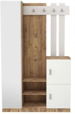 Έπιπλο Εισόδου 956LCS2805 113,6x37,5x179,7cm Pine-White Μοριοσανίδα, Μελαμίνη