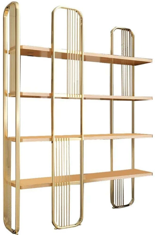 Βιβλιοθήκη Sierra 379VLV1307 125x28x180cm Gold