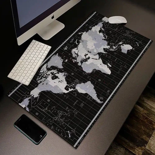 Πατάκι Γραφείου Επιτραπέζιο Black Map myPad 84117 78x40cm Black Ango