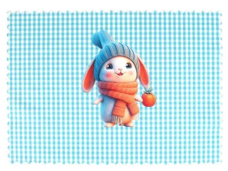 Σουπλά Παιδικό Winter Bunny 39 Ciel DimCol 35x50cm Πολυέστερ
