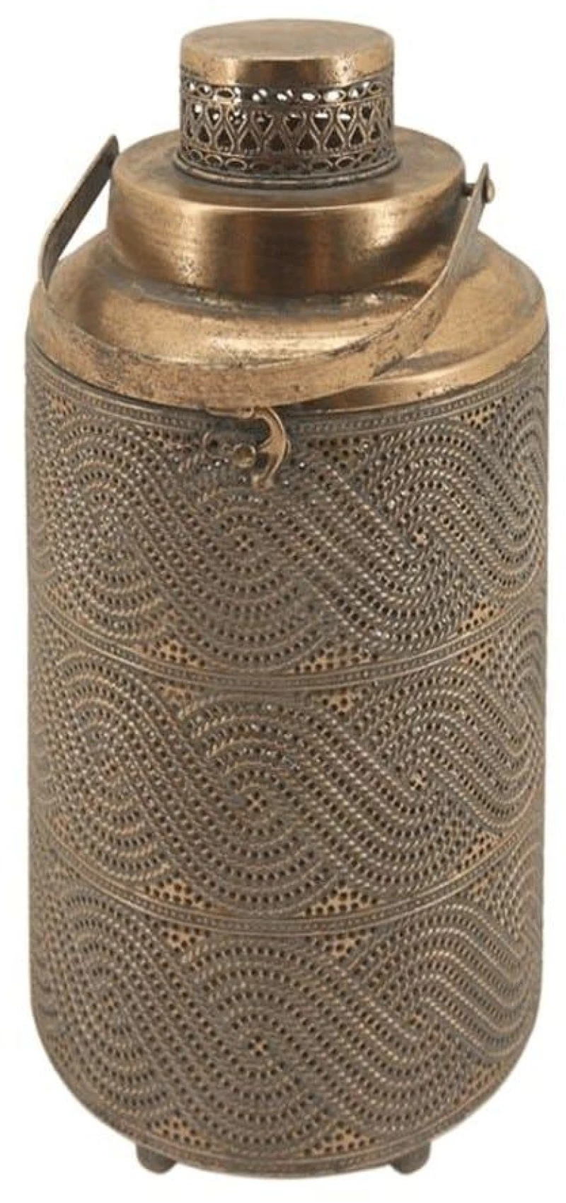 Φανάρι 160-223-086 19x19x36cm Gold Μέταλλο