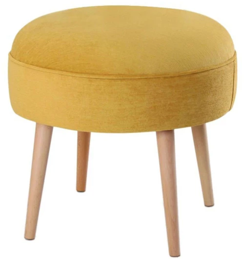Σκαμπό Romley 209FLF1405 Φ52x44cm Yellow