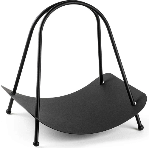 Ξυλιέρα Τζακιού 247HFM1163 42x39x50cm Black Aberto Design Μέταλλο