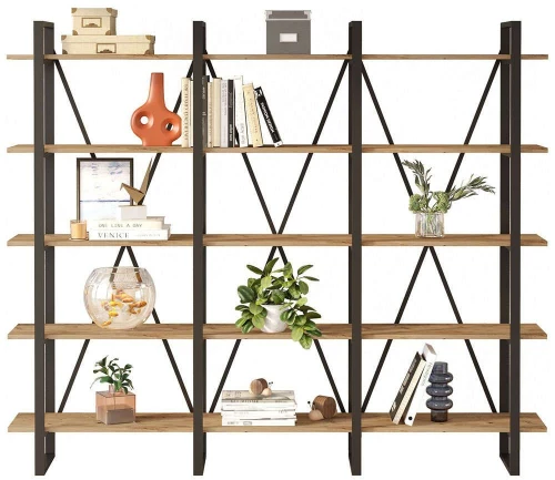 Βιβλιοθήκη 956LCS1410 219,6x34x180cm Pine