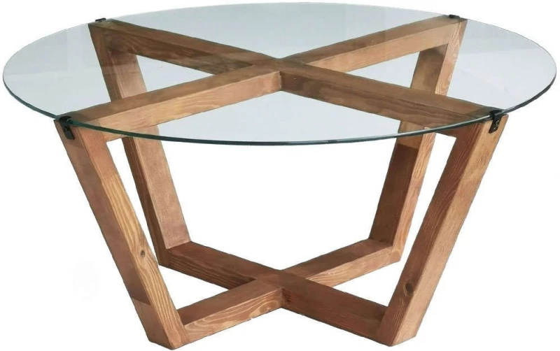 Τραπέζι Σαλονιού Lotus 552NOS1436 75x75x35cm Natural