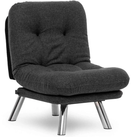 Πολυθρόνα - Κρεβάτι Misa Small 859FTN2840 70x78x85cm Dark Grey