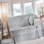 Ριχτάρι Monet Silver Guy Laroche Τριθέσιο 180x300cm Βαμβάκι-Ακρυλικό