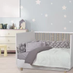 Κουβέρτα Βρεφική 4882 Light Grey-Dark Grey Das Home Κούνιας 110x150cm 100% Βαμβάκι