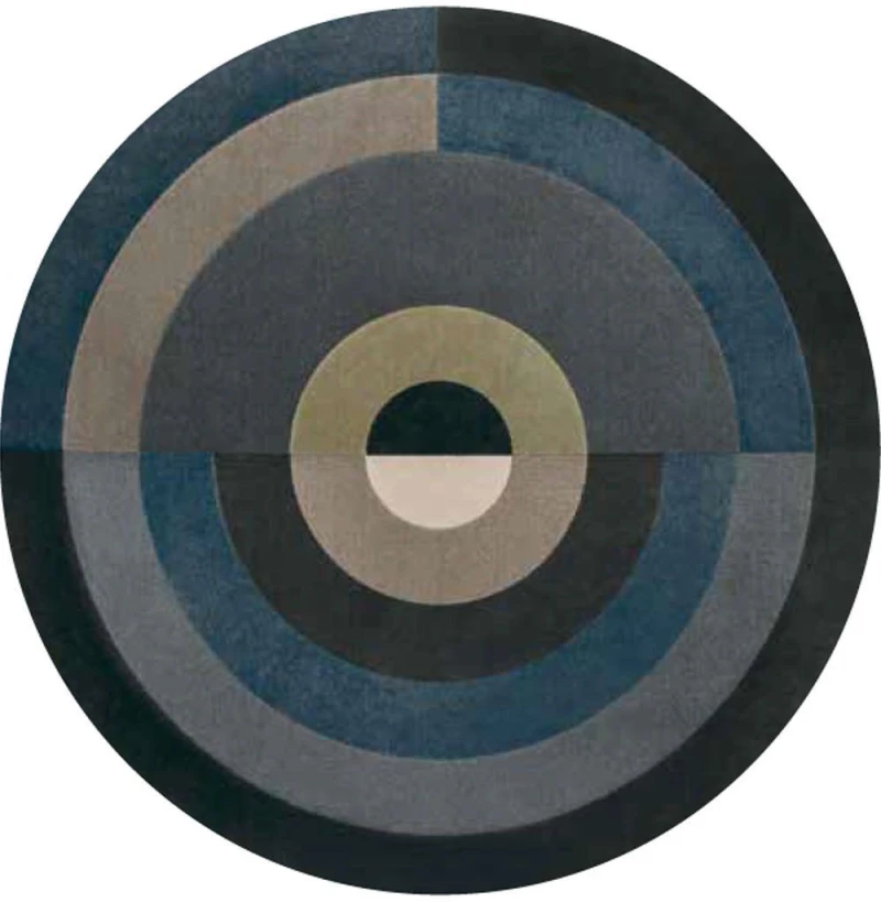 Χαλί Vittoria 9780012/9232 Blue-Grey Round Carpet Couture 160X160 Round