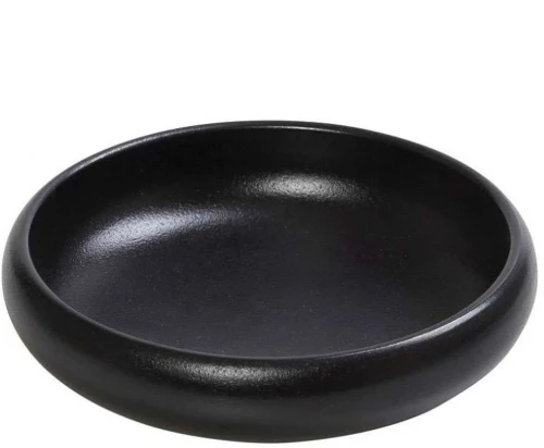 Πιάτο Γλυκού Mianmar GMT209K4 15x15x4,4cm Black Espiel Πηλός