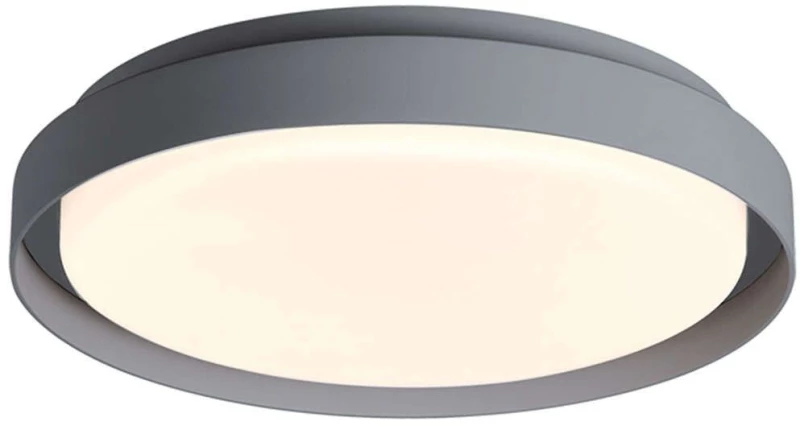 Φωτιστικό Οροφής - Πλαφονιέρα E327 Φ27x7,5cm Led 2041lm 20W 3000K Graphite