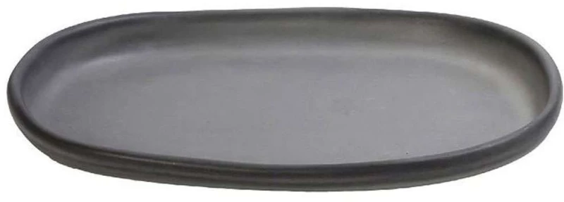 Πιάτο Ρηχό Canyon GMT401K2 21x13,5x2cm Dark Grey Espiel Πηλός