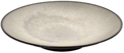 Πιάτο Ρηχό Sensation GMT423K2 22x22x3,2cm Beige-Brown Espiel Πηλός