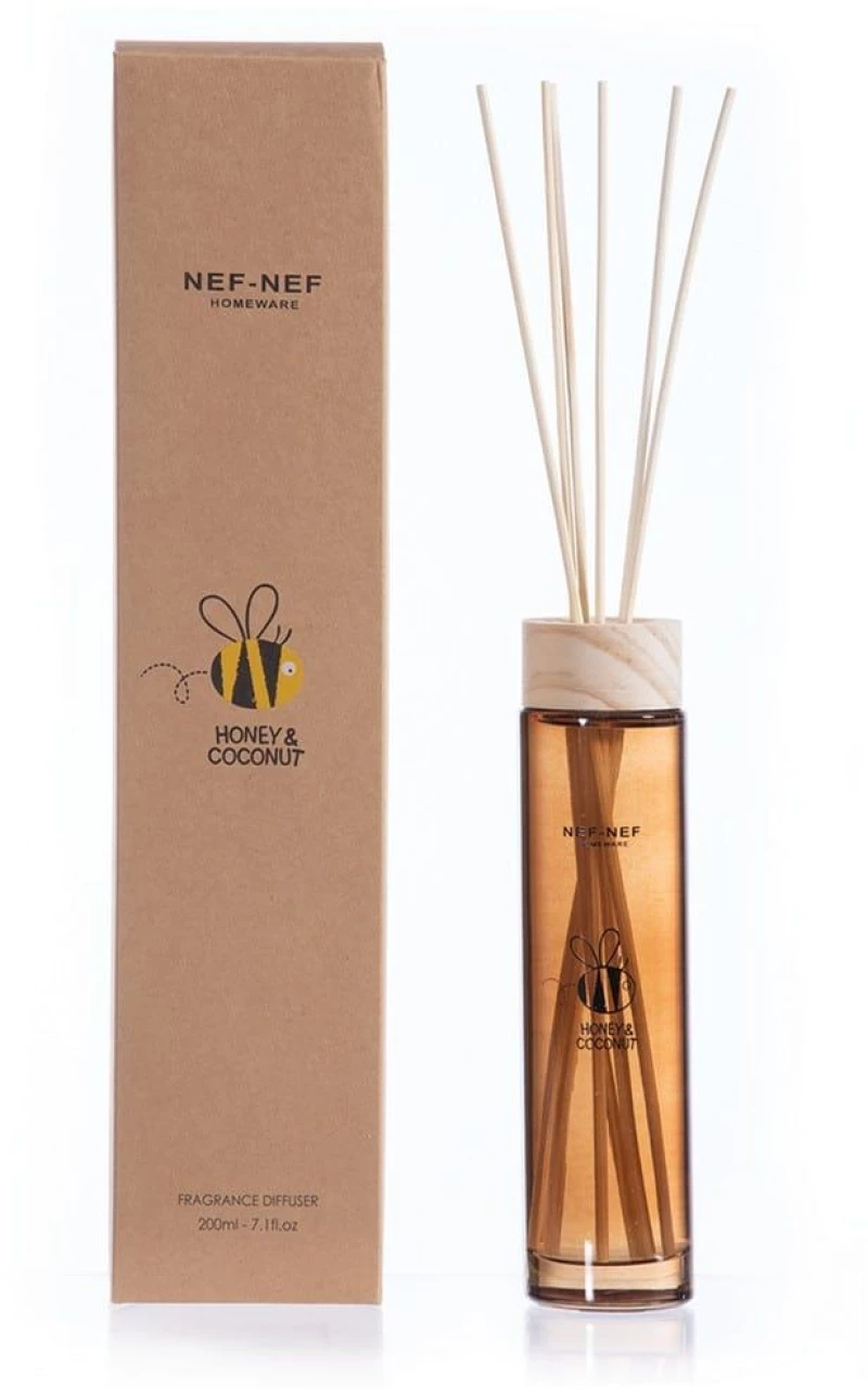 Αρωματικό Χώρου Με Στικς Honey Coconut 200ml Brown Nef-Nef