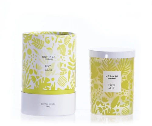 Κερί Αρωματικό Floral Musk 260gr Yellow Nef-Nef