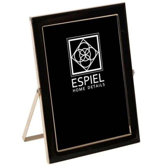 Κορνίζα FAM609 10x15cm Black-Gold Espiel Μέταλλο