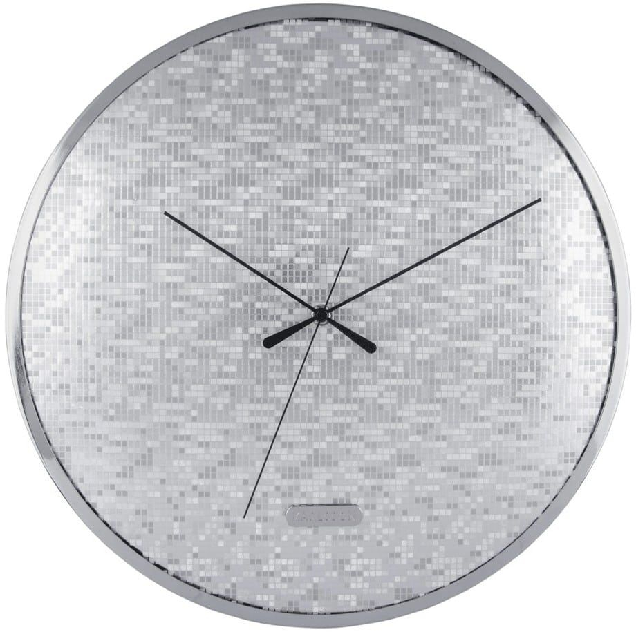 Ρολόι Τοίχου Disco KA6005SI 40x4,5cm Silver Karlsson Μέταλλο