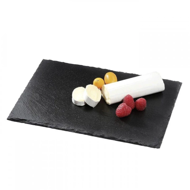 Πλατώ Σερβιρίσματος Ορθογώνιο Formaggio 296549 30x20cm Black Cilio Σχιστόλιθος