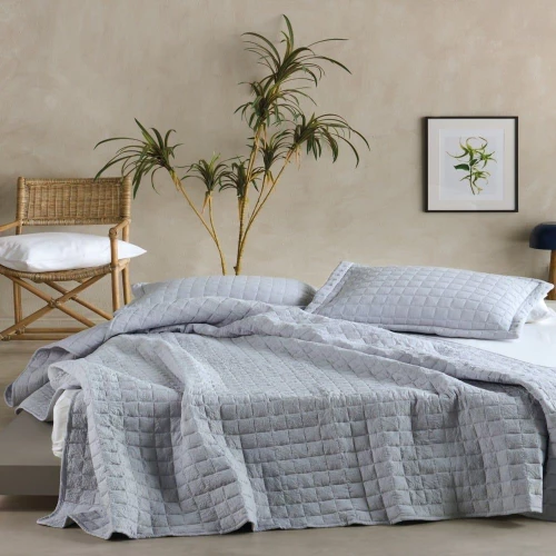 Κουβερλί Vegas 2224 Grey Kentia Ημίδιπλο 180x240cm Microfiber-Polyester