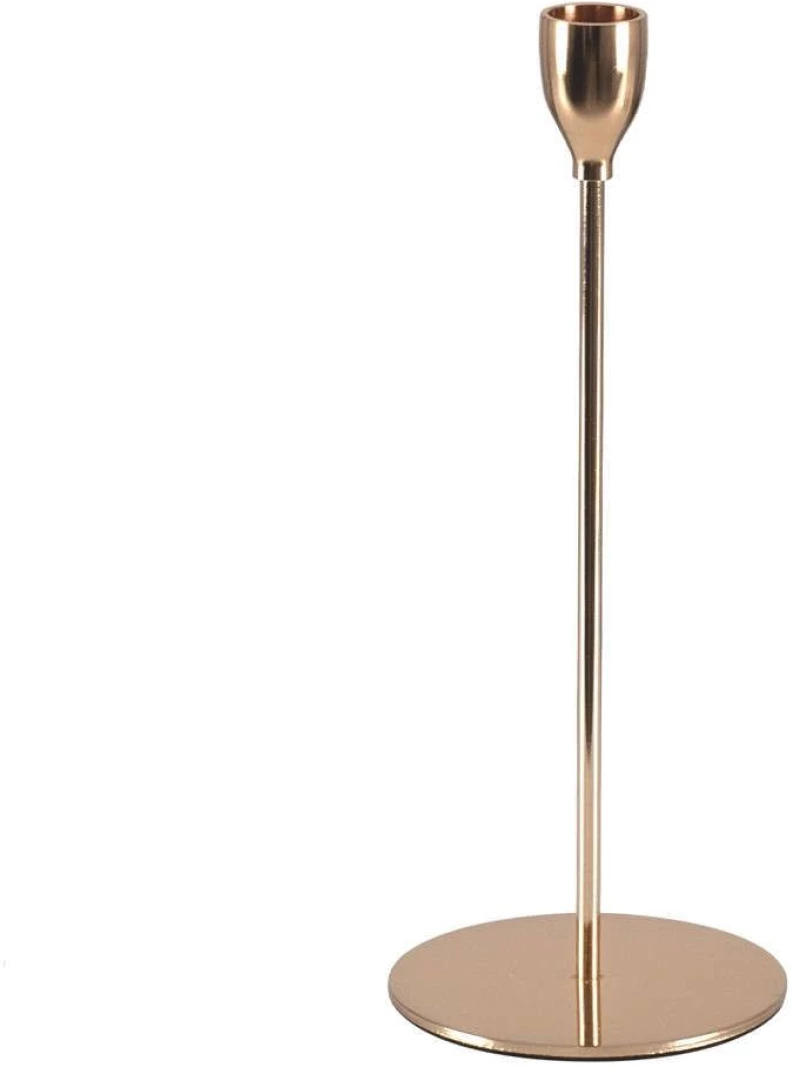 Κηροπήγιο Isabella 35104 Φ10x28,5cm Bronze GloboStar Μέταλλο