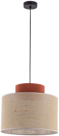 Φωτιστικό Οροφής Duo 2785 Φ38x170cm 1xE27 15W Brown-Natural TK Lighting