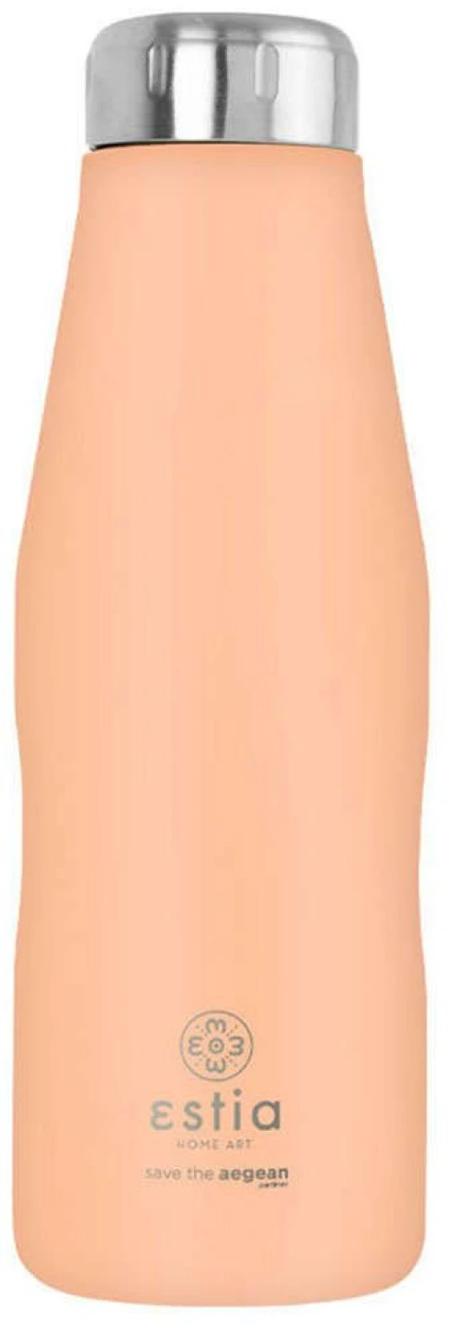 Ισοθερμικό Μπουκάλι Travel Flask 01-23447 Save Aegean 500Ml Ανοξείδωτο Ατσάλι Peach Fuzz Estia