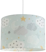 Παιδικό Φωτιστικό Κρεμαστό Cloudy Night 35x24cm Ε27 Light Blue - Light Grey Veis