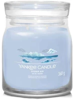 Αρωματικό Κερί Ocean Air Medium 1630018E 9,3x11,4cm Light Blue Yankee Candle Κερί,Γυαλί