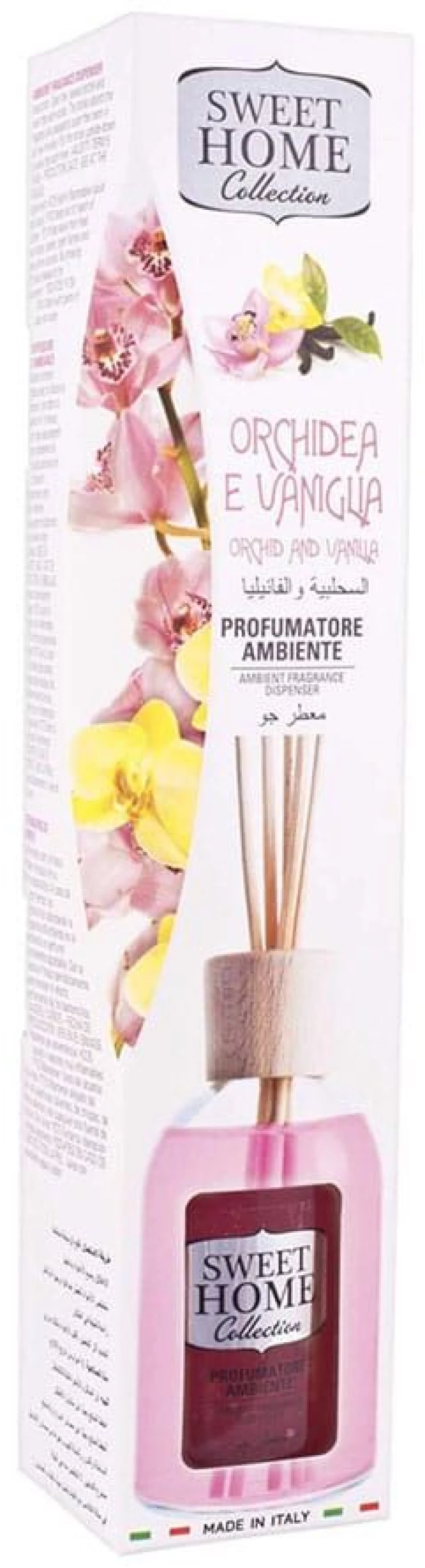 Αρωματικό Χώρου Με Στικς Orchidea E Vaniglia 101057 100ml Sweet Home Collection